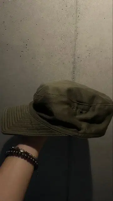 실물 프랑스군 접이식 스퀘어캡 밀리터리 아카이브 빈티지