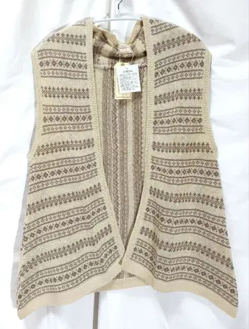 새상품 택 포함 이치 ICHI 린넨 드레이프 베스트 내추럴