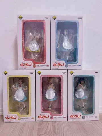 케이온 피규어 5인 세트 제일복권 프리미엄 원더랜드de티타임