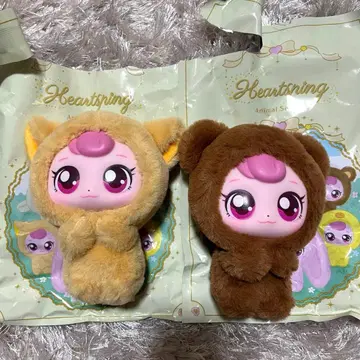티니핑 하츄핑 애니멀 시리즈 곰&고양이 세트 키링 한국 고양이곰