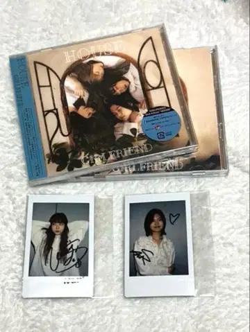 GIRLFRIEND CD DVD 친필 사인 폴라로이드 부착 인디 밴드