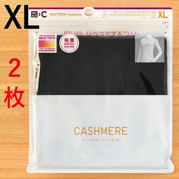 2장 울트라 웜 히트텍 캐시미어 블렌드 터틀넥 T 블랙 XL 유니클로C