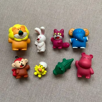 맛있는 동물 피규어 가챠 8개 세트