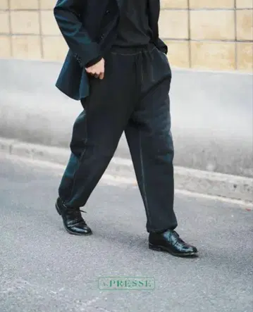 A.PRESSE VINTAGE SWEAT PANTS BLACK 3