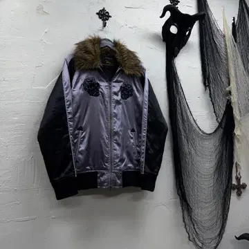 Vice fairy trimming fur satin jacket | 브랜드 중고거래 플랫폼