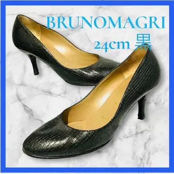 [새상품급] BRUNOMAGLI 펌프스 24cm 블랙 박스 포함