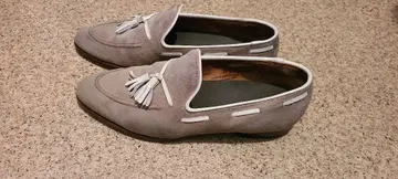 CROCKETT&JONES 그레이지 스웨이드 태슬 로퍼 UK7.5