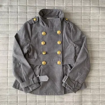 툴라라 그레이 더블 브레스트 피 코트