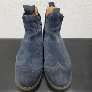 GEORGE COX 사이드 고어 부츠 첼시 부츠 스웨이드 윙 7