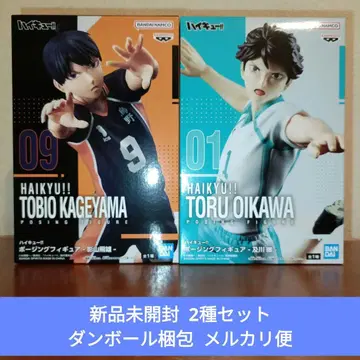 하이큐 포징 피규어 2종 세트 카게야마 토비오 오이카와 토오루