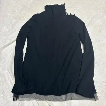 sacai luck 싸개 버튼 하이넥 밑단 레이스 사이즈 4