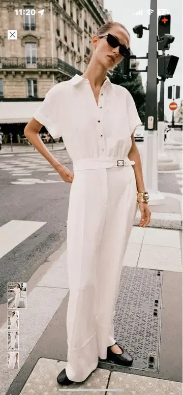 타임세일 ZARA 크레이프 롱 점프수트 원가 9,990엔