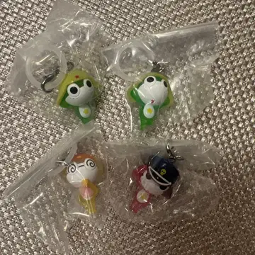 개구리 중사 케로로 치비케로 메지루시 액세서리 4개 세트
