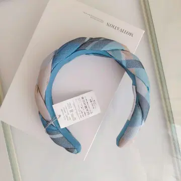 OVERRIDE 튤 체크 헤어밴드