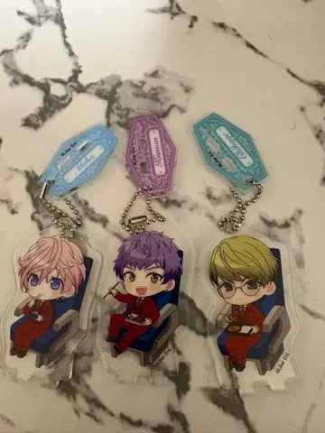 A3! JR 콜라보 아크링 키링 3개 세트