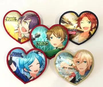 앙상블 스타즈! 하트 쿠션 배지 카나타 스이 에이치 마오 시노부 세트