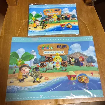 모여봐요 동물의 숲 시 라이프 나고야 레고랜드 한정판 파우치 클리어 파일