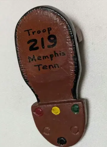 60s 70s 미국제 보이 스카우트 네커치프 슬라이드 반다나 고정구