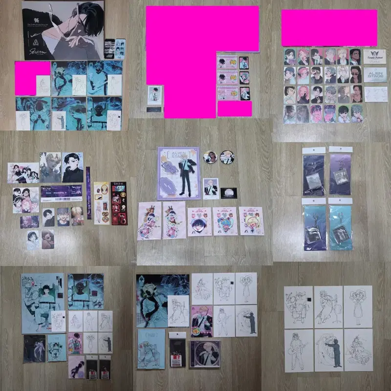 에이스테 이반 틸 루카 메이드 2주년 팝업 에일리언 스테이지 총 일괄