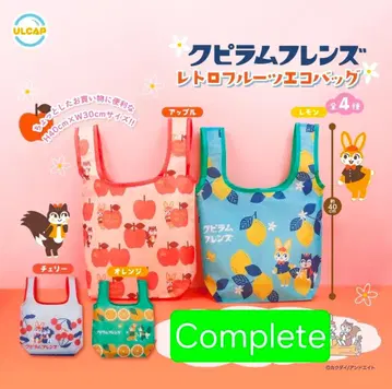 ULCAP 쿠피라무프렌즈 레트로 후르츠 에코백 컴프 전 4종