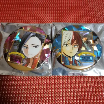 나의 히어로 아카데미아 발렌타인 페어 홀로그램 캔뱃지 토도로키&야오요로즈