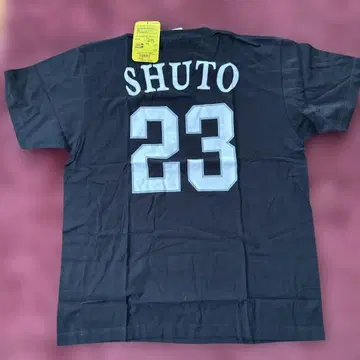 소프트뱅크 호크스 슈토 유키 선수 23번 T셔츠 미사용 새상품