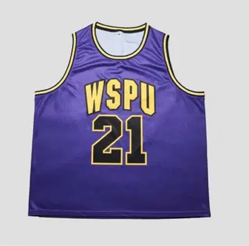WurtS 바스켓 셔츠 굿즈 농구 유니폼 보라색 L