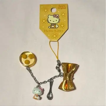 산리오 헬로키티 마스코트 젤리 오렌지 스트랩