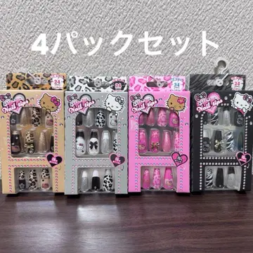 헬로키티 네일 칩 24개입 4팩 세트