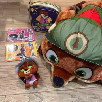 주토피아 닉 봉제 인형 마스코트 파우치 아크릴 스탠드