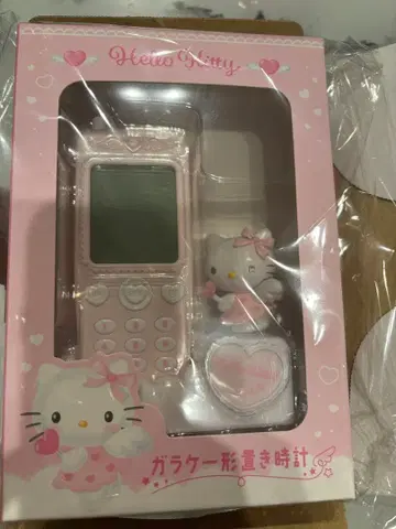 산리오 헬로키티 폴더폰형 탁상시계