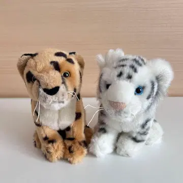 봉제 인형 레오파드 화이트 타이거 Singapore Zoo 사파리