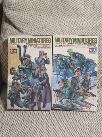 타미야 독일 지휘관 세트 인형 8체 세트와 독일 보병 진격 세트