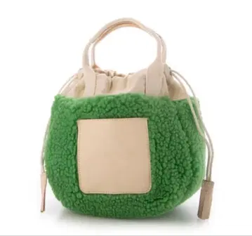 미사용 어스메이드 보아 토트백 핸드백 천연 가죽 가죽 복조리백