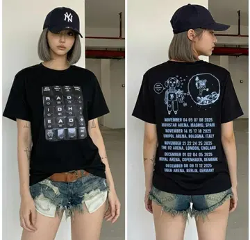 RADIOHEAD (라디오 헤드) 티셔츠 (사이즈 L)