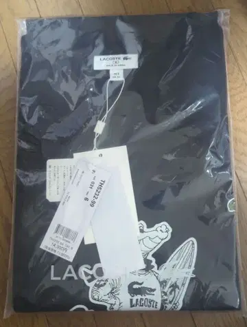 LACOSTE x ONE PIECE 악어 캐릭터 티셔츠 블랙