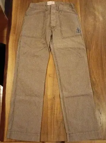 레프트 필드 브라운 히코리 팬츠 S 베이커 팬츠