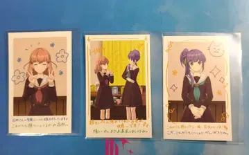 하스노소라 폴라로이드풍 카드 히노시타 카호 오토무네 코즈에 3장 세트
