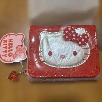 헬로키티 빨간색 에나멜 지갑
