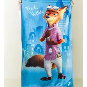 주토피아 등신대 담요 닉 도쿄바나나