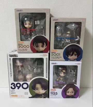 진격의 거인 넨도로이드 피규어 엘렌 미카사 리바이 한지 세트