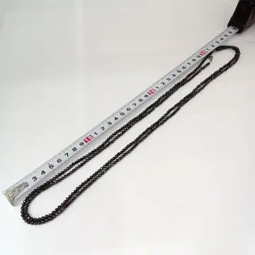 블랙 스피넬 2연 목걸이