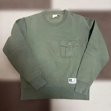 RUSSEL 러셀 애슬레틱 맨투맨 무지 카키 구제 의류