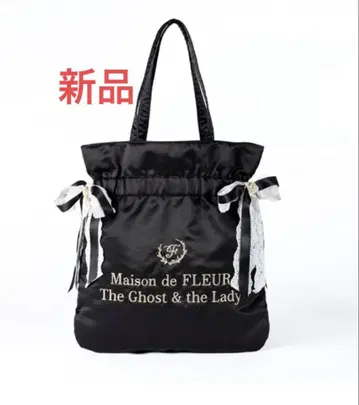 Maison de Fleur 리본 토트백 고스트 & 레이디 극단 사계절