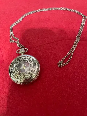 수요일의 앨리스 회중시계 앤티크 목걸이