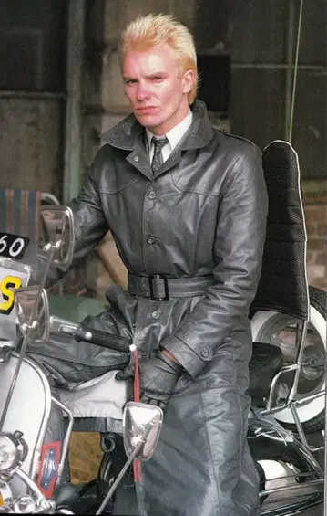 50s~70s 프랑스제 유로 가죽 카 코트 밀리터리 폴리스