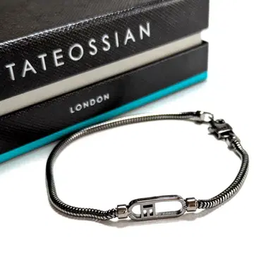 tab136 영국제 타테오시안 팔찌 실버925 건메탈/블랙