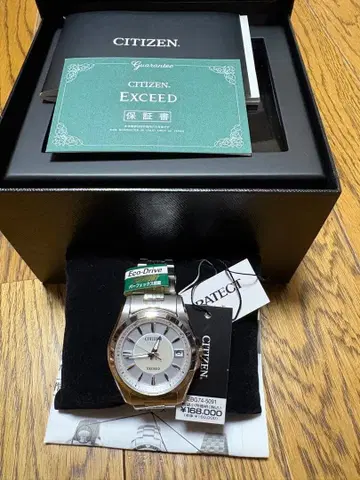 CITIZEN EXCEED Eco-Drive 실버 EBG74-5091