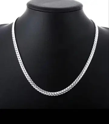 키헤이 체인 실버 목걸이 길이 60cm 폭 5mm 남성용 & 여성용