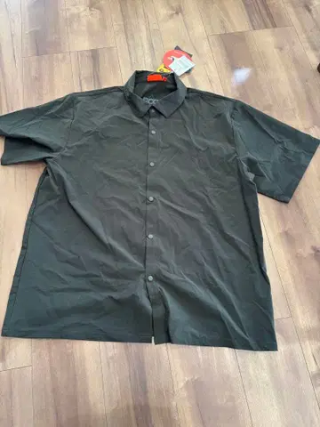 택 포함 새상품 쿠쿠 Cookman PCG 워크 셔츠 올리브 그린 XL